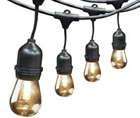 Feit Electric 72018 String Light, 120 V, 15-Lamp, LED Lamp, Blue/Green/Red/Vintage White Lamp, 30 ft L