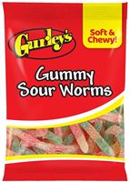 Gurleys 743786 Candy, Gummy, Gummy Sour Worms Flavor, 5 oz, Pack of 12