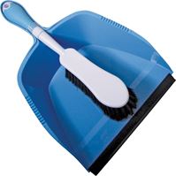 Quickie 410 Dustpan and Brush Set, Plastic/Poly Fiber, Pack of 6