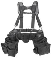 Dead On HDP400945 Carpenters Suspension Rig, 52 in Waist, Poly Fabric, Black, 18-Pocket