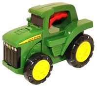 John Deere Toys 35083 Flashlight Tractor, 18 months and Up, Internal Light/Music: Internal Light and Music