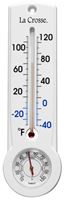 La Crosse 204-109 Thermometer, Analog, -40 to 120 deg F, Plastic Casing