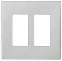 Eaton Cooper Wiring PJ PJS262SG-SP-L Wallplate, 4.87 in L, 4.94 in W, 2 -Gang, Polycarbonate, Silver Granite, Pack of 6