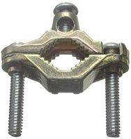 Halex 36110 Ground Clamp, 8 to 4 AWG Wire, Bronze