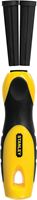 Stanley 22-311 File Handle, 4-1/2 in L, Rubber, Black/Yellow