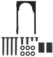 National Hardware N700-115 Bypass Bracket Kit, Steel, Matte Black