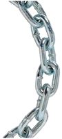 BARON 7228 Straight Link Chain, #2, 40 ft L, 520 lb Working Load, Carbon Steel, Zinc