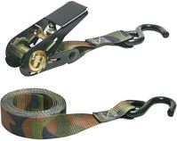 Keeper 03508-V Tie-Down, 1 in W, 8 ft L, Camouflage, 400 lb, S-Hook End Fitting