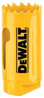 DeWALT DAH180016 Hole Saw, 1 in Dia, 1-3/4 in D Cutting, 1/2-20 Arbor, 4/5 TPI, HSS Cutting Edge