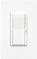 Lutron Diva DVW-600PH-WH Dimmer, 220/240 V, 600 W, Halogen, Incandescent Lamp, White