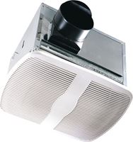 Air King AK80H Exhaust Fan, 9.4 in L, 10.88 in W, 0.3 A, 120 V, 70 cfm Air, Metal, White