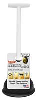 Korky 94-4A Drain Plunger, 5-1/2 in Cup, T Handle