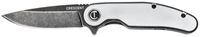 Crescent CPK325A Pocket Knife, 3-1/4 in L Blade, 1 in W Blade, D2 Steel Blade, Straight, Ergonomic Handle, Silver Handle