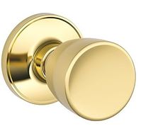 Dexter J Series J10 BYR 605 Passage Knob, Metal, Bright Brass, 2-3/8, 2-3/4 in Backset, 1-3/8 to 1-3/4 in Thick Door