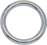 Campbell T7662114 Welded Ring, 150 lb Working Load, 1-1/8 in ID Dia Ring, #7B Chain, Solid Bronze, Polished