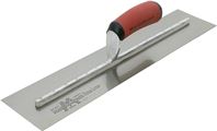 Marshalltown MXS81D Finishing Trowel, 18 in L Blade, 4 in W Blade, Spring Steel Blade, Square End, Curved Handle