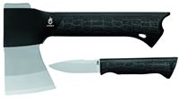 Gerber 31-001054 Axe Gator Combo With Knife, Steel Blade, Glass Filled Nylon Handle, Gator-Grip Handle, Black Handle