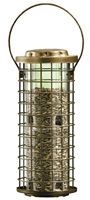 Perky-Pet 114 Squirrel Stumper Feeder, Metal/Plastic, Clear, Antique Gold, Hanging Mounting, Pack of 2