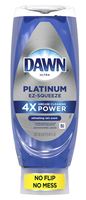 Dawn Platinum EZ-Squeeze 00207 Dish Soap, 18 fl-oz, Bottle, Liquid, Refreshing Rain, Blue