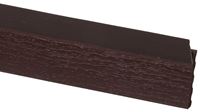 Gossen 236009707 Garage Door Weatherstrip, 2 in W, 7/16 in Thick, 9 ft L, PVC, Brown, Pack of 15