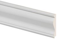 Inteplast Group 390 Series 13900800891 Chair Rail Moulding, 8 ft L, 2-5/8 in W, 5/8 in Thick, Smooth Profile, PVC, White, Pack of 12