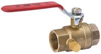 Southland 107-753NL Ball Valve, 1/2 in Connection, FPT x FPT, 500 psi Pressure, Brass Body