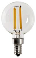 Feit Electric BPG1660950CAFIL/2 LED Light Bulb, Globe, G16 Lamp, E12 Lamp Base, Dimmable, 5000 K Color Temp, 2/PK, Pack of 6