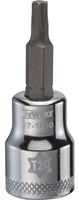 DeWALT DWMT87143OSP Torx Bit Socket, T25 Tip, 3/8 in Drive, Polished Chrome Vanadium