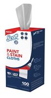 Scott 53942 Paint Cleaning Cloth, White, 100/PK