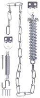 ProSource 15001-U-PS Door Stop Chain Kit, 15-1/2 in L, Steel, Zinc, Steel String and Chain Link