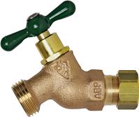 arrowhead 254CCLF Heavy-Duty Hose Bibb, 1/2 x 3/4 in Connection, Sweat x Male Hose, 8 to 9 gpm, 125 psi Pressure, Rough
