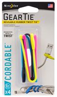 TWIST TIE ASSORTED 6IN, Pack of 6