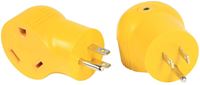 Camco USA 55325 Adapter, 30 A Female, 15 A Male, 125 V, Male, Female