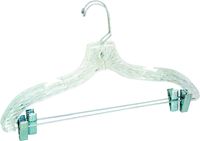 Merrick C72210-S12 Suit Hanger, Plastic, Clear, Pack of 12