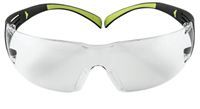 3M SF400C-WV-6 Safety Eyewear, Anti-Fog, Scratch-Resistant Lens, Neon Green/Black Frame