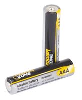 PowerZone LR03-24P Battery, 1.5 V Battery, AAA Battery, Zinc, Manganese Dioxide, and Potassium Hydroxide