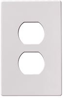 Eaton Wiring Devices PJS8W Wallplate, 4-1/2 in L, 2-3/4 in W, 1 -Gang, Polycarbonate, White, High-Gloss