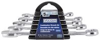 Vulcan JL16062 Combination Wrench Set, 5-Piece, Steel, Chrome, Silver