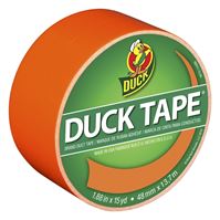 Duck 1265019 Duct Tape, 15 yd L, 1.88 in W, Vinyl Backing, Neon Orange