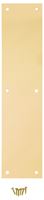 National Hardware N270-500 Push Plate, Brass, Steel, 15 in L, 3-1/2 in W, Pack of 2