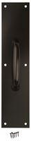 National Hardware N270-402 Pull Plate, 3-1/2 in W, 15 in H, Aluminum, Oil-Rubbed Bronze, Pack of 2
