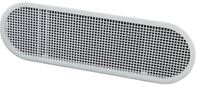 Master Flow EAP412W Soffit Ventilator, 12 in W, 22 sq-in Net Free Ventilating Area, Resin, White