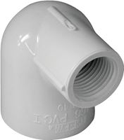 Xirtec 140 435516 Reducing Pipe Elbow, 1 x 1/2 in, Socket x FPT, 90 deg Angle, PVC, White, SCH 40 Schedule