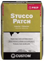 CUSTOM STP25 Stucco Patch, White, 25 lb Bag