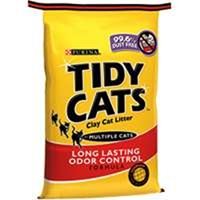 Tidy Cats 7023010711 Cat Litter, 10 lb Capacity, Gray/Tan, Granular Bag, Pack of 4