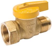 B & K 7701G Series 114-524 Gas Ball Valve, 15/16 x 3/4 in Connection, Flare x FPT, 200 psi Pressure, Manual Actuator