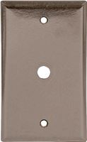 Eaton Wiring Devices 2128 2128B-BOX Wallplate, 4-1/2 in L, 2-3/4 in W, 1 -Gang, Thermoset, Brown, High-Gloss, Pack of 25