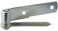 National Hardware N130-005 Hook/Strap Hinge, 0.19 in Thick Leaf, Steel, Zinc, Screw Mounting, 100 lb