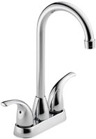 Delta Peerless Tunbridge Series P288LF Bar and Prep Faucet, 1.8 gpm, 2-Faucet Handle, Brass, Chrome Plated, Deck