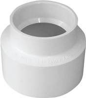 Canplas 414210BC Adapter Coupling, 4 in, Hub, PVC, White